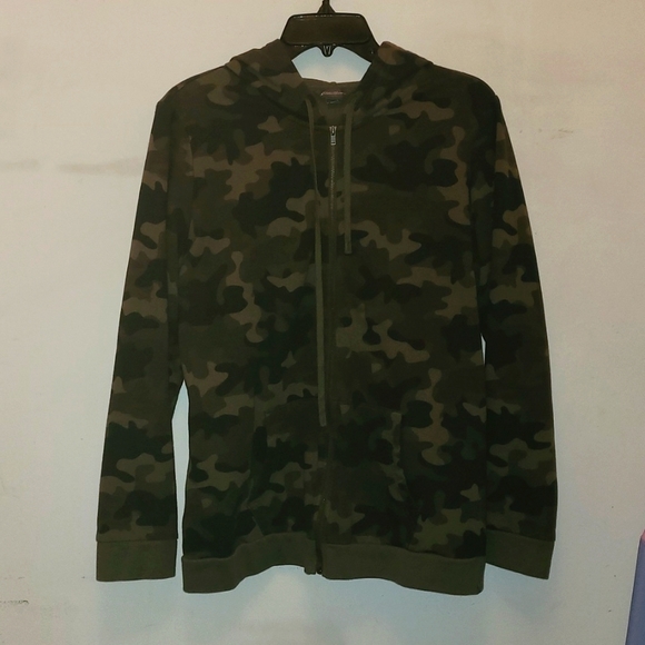 Eddie Bauer Women's Camp Fleece Camo Full Zip Hoodie - Picture 3 of 7